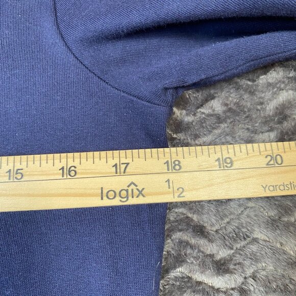 J.Crew Blue Cotton Lace-Up Front 3/4 Sleeve Top ,woomens size XS - Picture 8 of 8